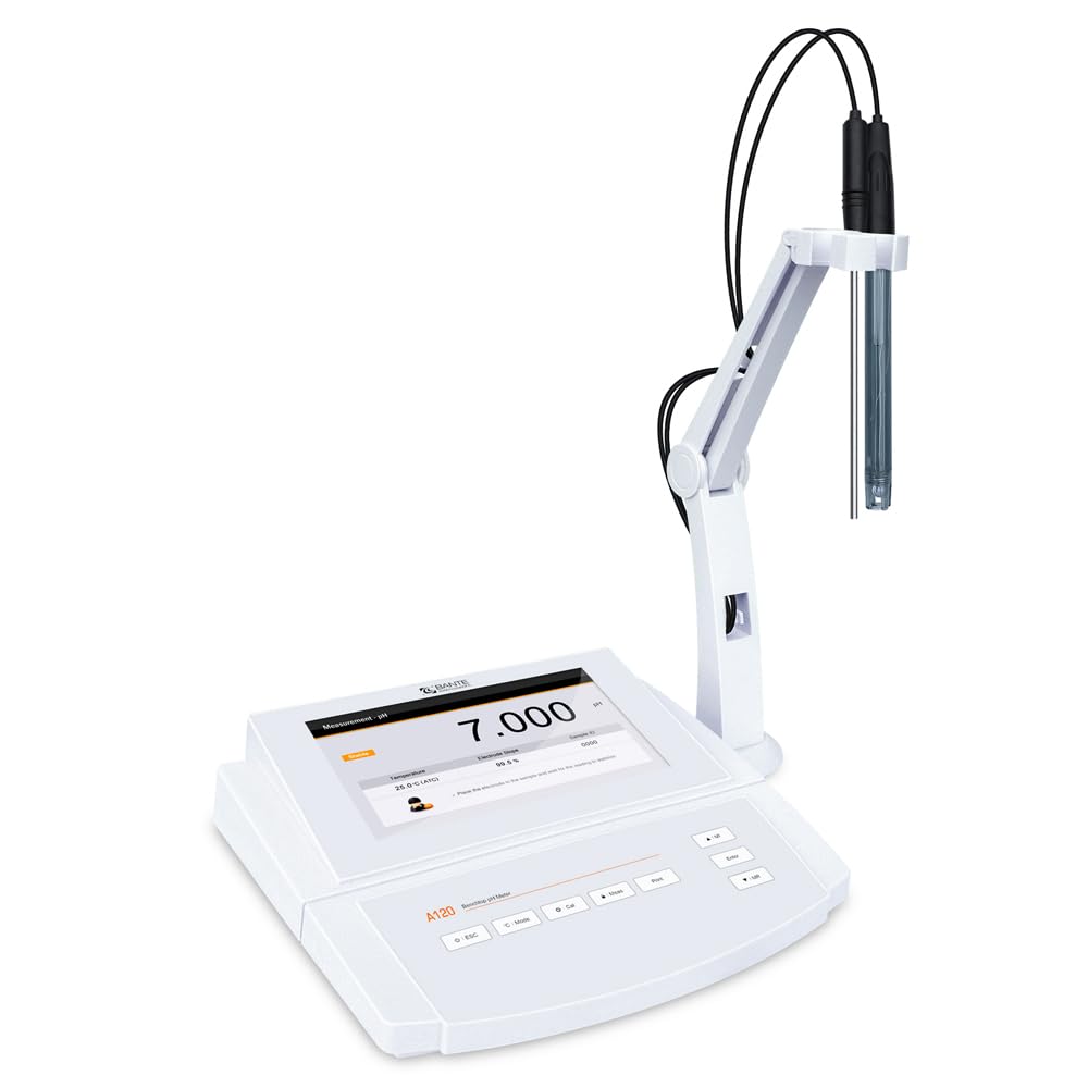 Bante A120 Laboratory pH Meter | Benchtop pH Meter | ±0.002 pH Accuracy, 5 Points Calibration, Selectable ORP Measurement Mode, Auto-Read Endpoint, 1000 Sets of Data Storage