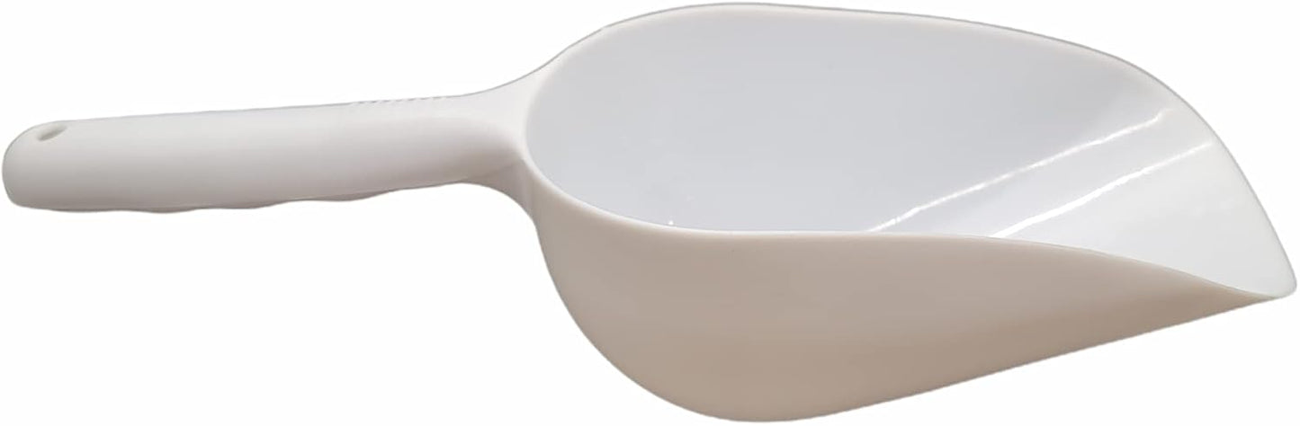 Jumbo Plastic Scoop - 12" Large Food Scoop for Flour, Sugar, Cereal, Pet Food, Gardening (3 Pack)
