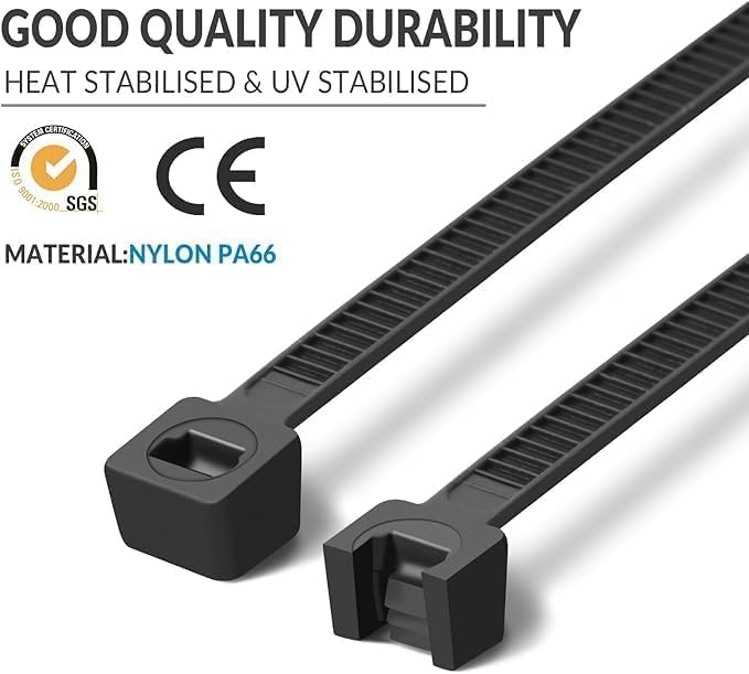 XINGO 12 Inch Pink Zip Ties Heavy Duty 100 Pack, 120 LBS Tensile Strength, Premium Nylon Cable Wire Ties, Self-locking Plastic Ties for Indoor and Outdoor Use