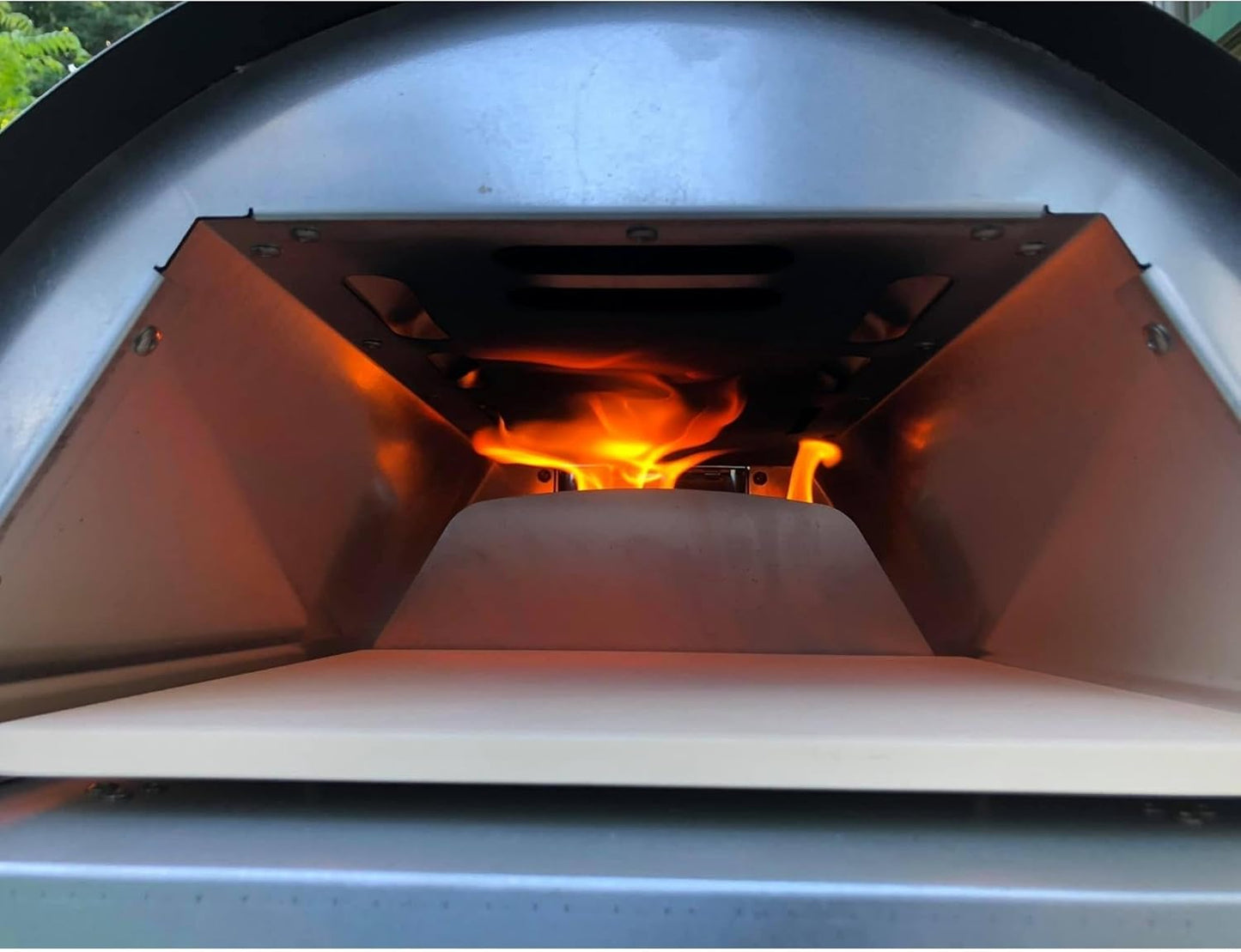 Le Peppe Portable Wood-Fired 12in Pizza Oven - Up to 900 Degrees in Minutes - Wood Chunks, Chips, Pellets and Charcoal - Double-Walled Steel with Fire Blanket Insulation - Black
