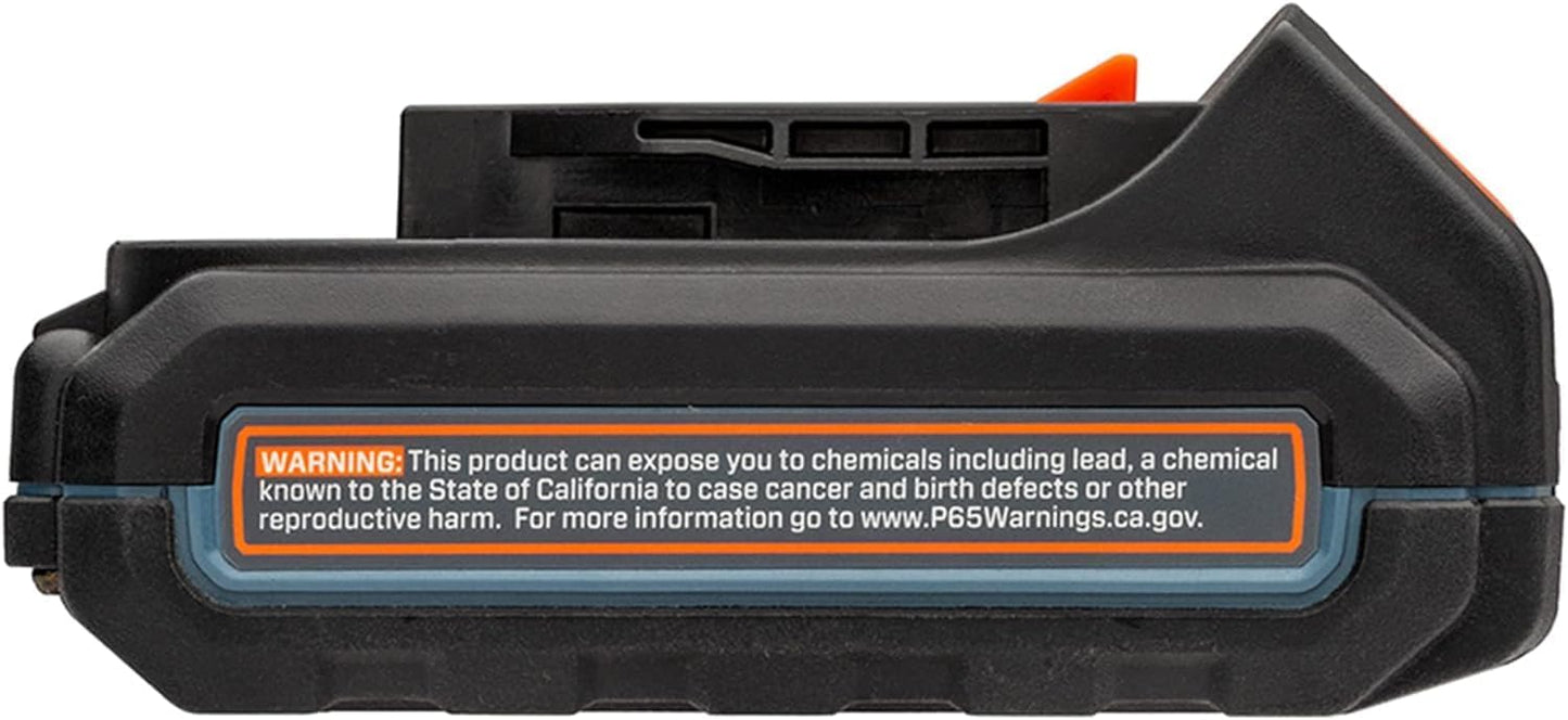 SENIX B25X2 20 Volt Max* 2.5 Ah Lithium-ion Battery for X2 Series Lawn and Garden and Cordless Power Tools, Fade-Free, Battery Indicator Lights