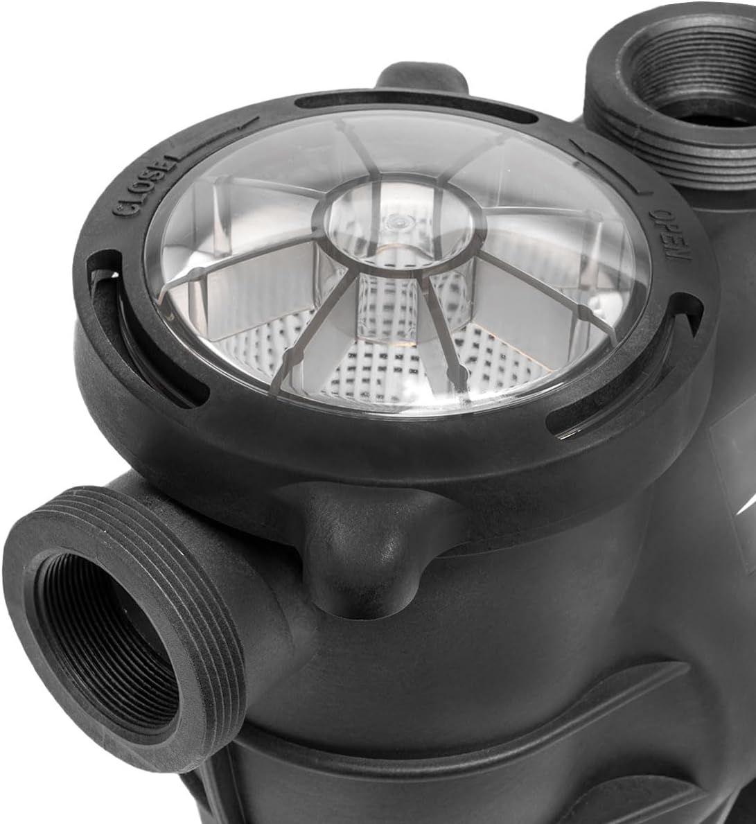 XtremepowerUS 1.5HP High Flow Variable Speed Pool Pump Intelligent Control Panel Swimming Pool Pump Inground w/ 2" Inch Fitting Adapter, 230V