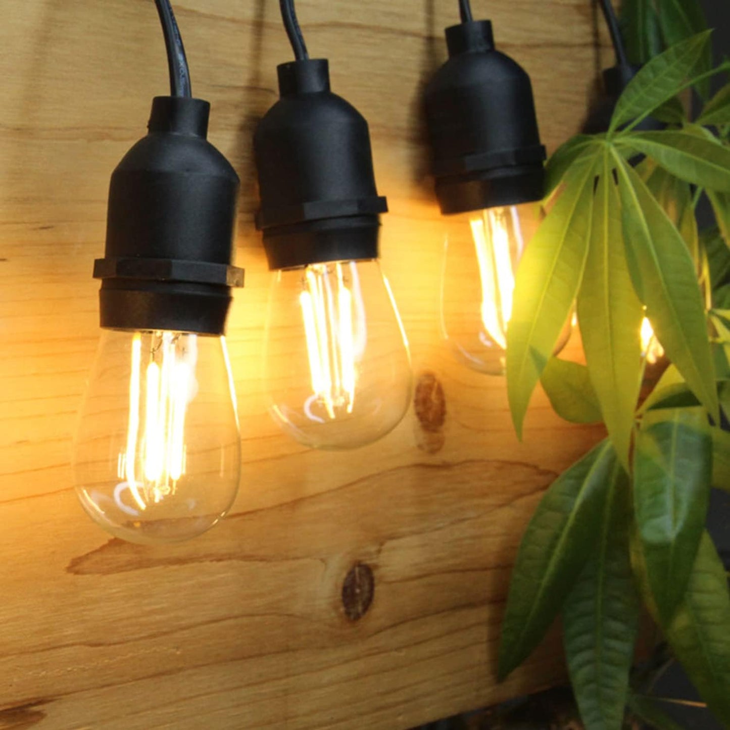 BRIMAX 2w S14 Led Edison Light Bulbs Outdoor 11w Incandescent Filament Bulb Replacement 2700K Bright Warm White Dimmable, E26 Base Durable Led Bulb for Outdoor Patio String Light,15pack