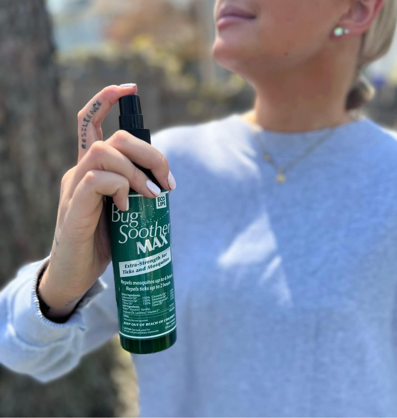 Bug Soother MAX - Extra Strength Natural Gnat, Tick, and Mosquito Repellent, 2 Pack 8 fl oz w/Free 1 oz. DEET-Free Bug Spray Deterrent - Safe for Adults & Environment - Made in USA