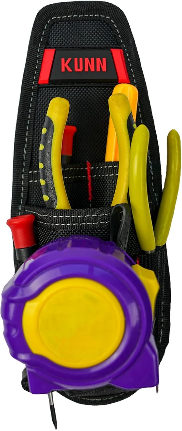 KUNN Construction Tool Holder Small Electrician's Tool Pouch for Tool Belt