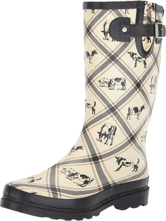 Western Chief Women's Tall Waterproof Rain Boot Outdoor Garden Shoes