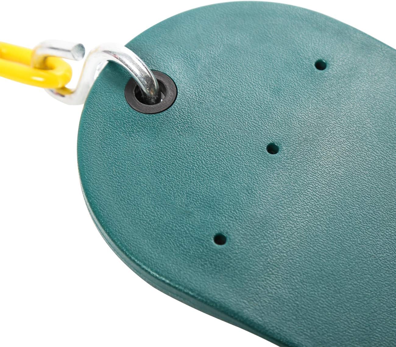 Sunnyglade 2PCS Swings Seats Heavy Duty with 66" Chain, Playground Swing Set Accessories Replacement with Snap Hooks, Support 250lb (2, Green)