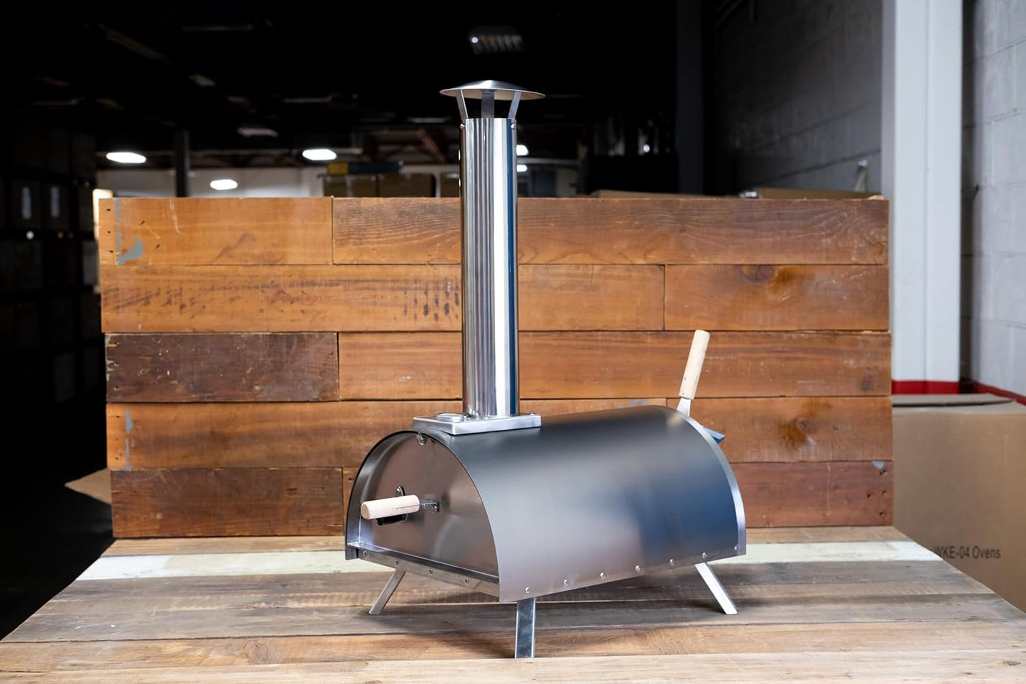 Le Peppe Portable Wood-Fired 12in Pizza Oven - Up to 900 Degrees in Minutes - Wood Chunks, Chips, Pellets and Charcoal - Double-Walled Steel with Fire Blanket Insulation - Black