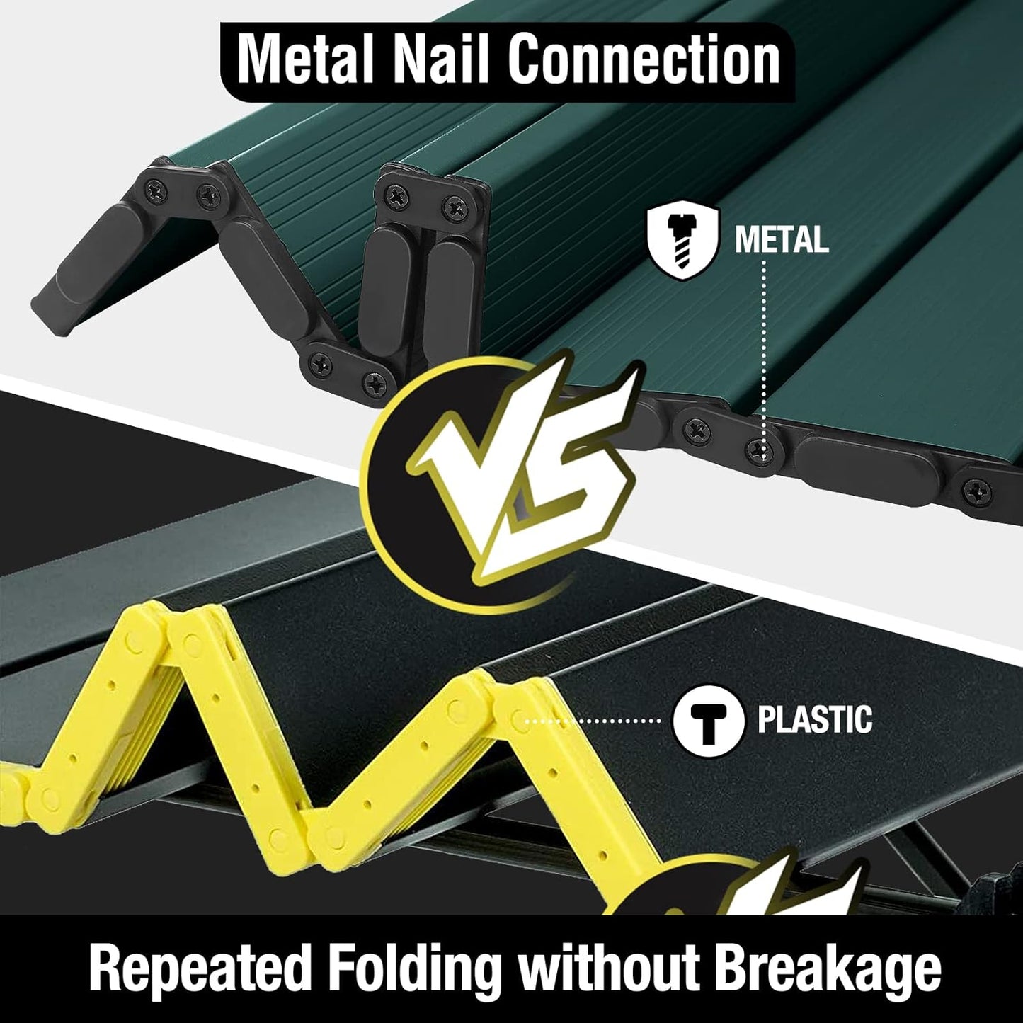 VILLEY Portable Camping Table with Adjustable Legs, Lightweight Aluminum Folding Beach Table with Carrying Bag for Outdoor Cooking, Picnic, Beach, Backyards, BBQ and Party