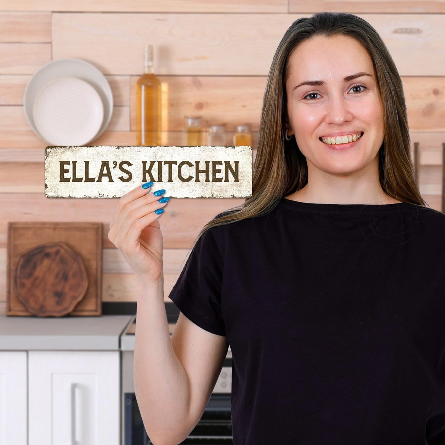 Rustic Custom Sign, Personalized Metal Signs, Gift for Him Men Dad, Man Cave, Indoor and Outdoor Use 3x12 Inches, ACM, Fade Resistant, Made in USA by Sigo Signs