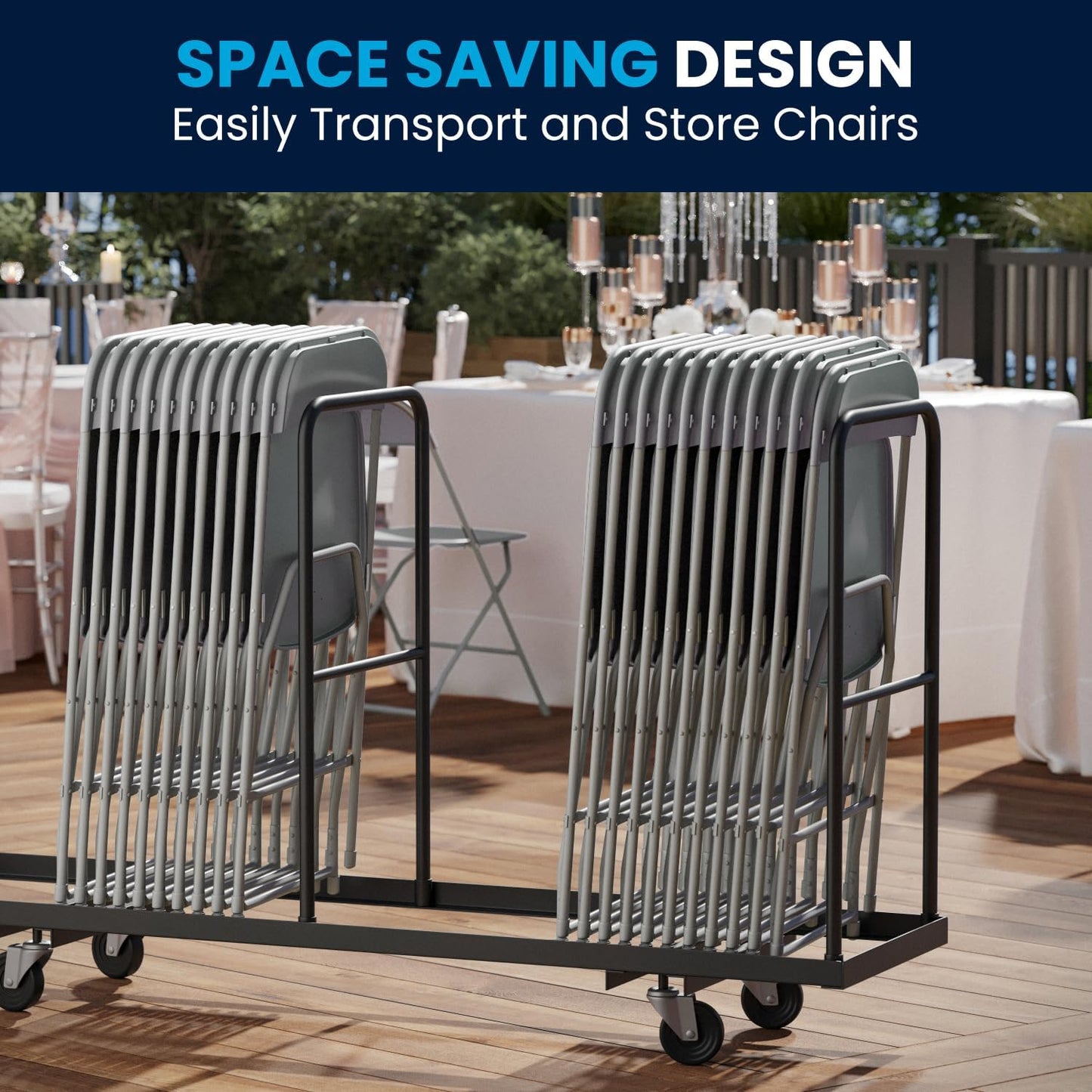 Flash Furniture Hercules Series Plastic Folding Chair - Grey - 4 Pack 650LB Weight Capacity Comfortable Event Chair-Lightweight Folding Chair