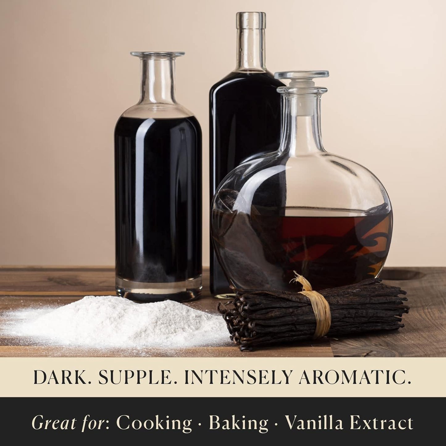 25 Organic Madagascar Whole Vanilla Beans, Grade A Pods, Premium Vanilla Beans for Making Extract & Baking - Cook’s