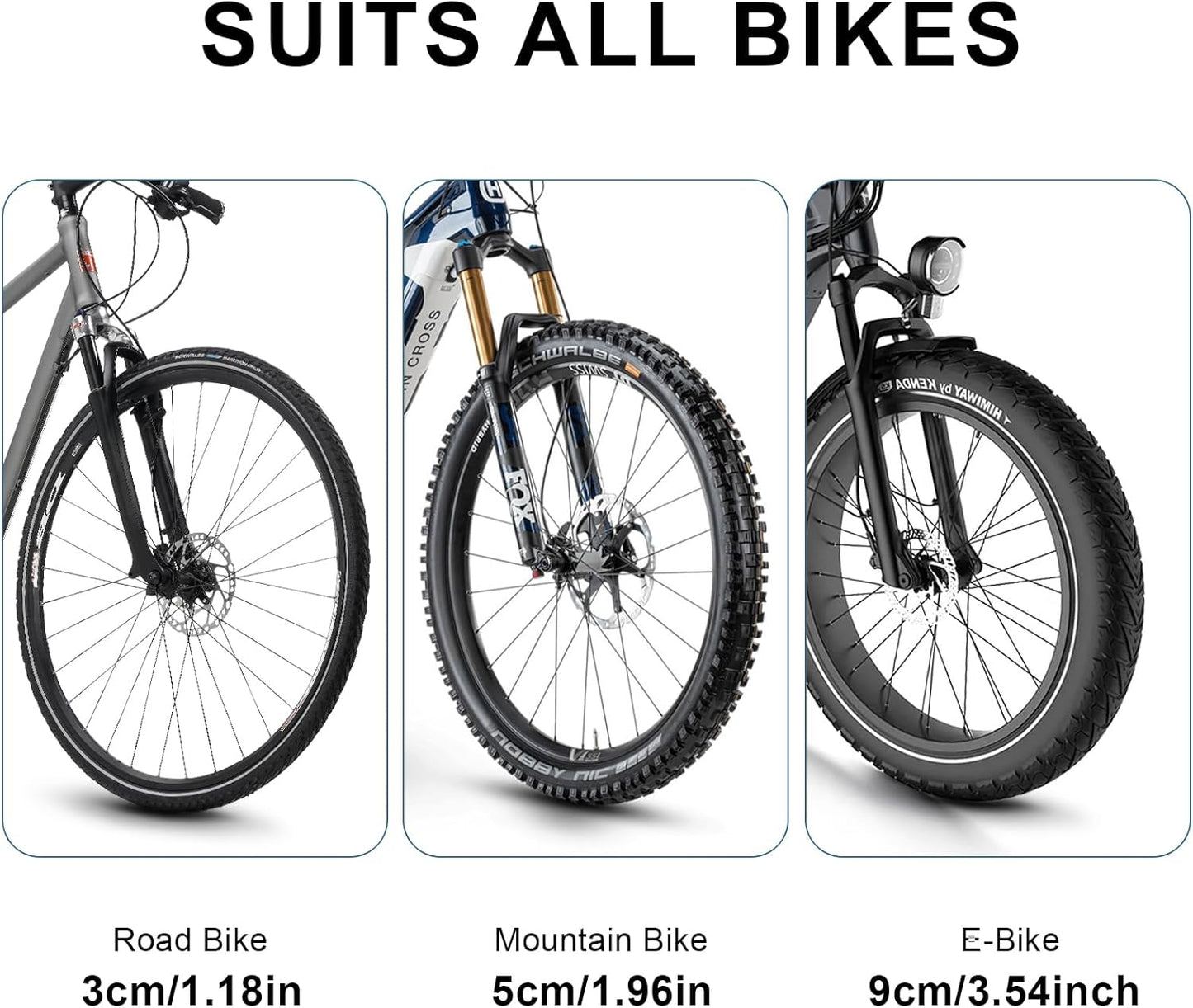 QAQ Swivel Bike Wall Mount, Vertical Bike Rack Garage Holds Up to 66lbs, Bike Hooks for Garage Space-Saving, Easy to Install - 2 Pack