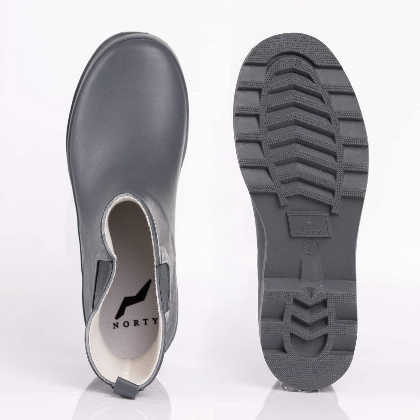 NORTY - Womens Ankle Rain Boots - Ladies Waterproof Winter Spring Garden Boot runs ½ size large