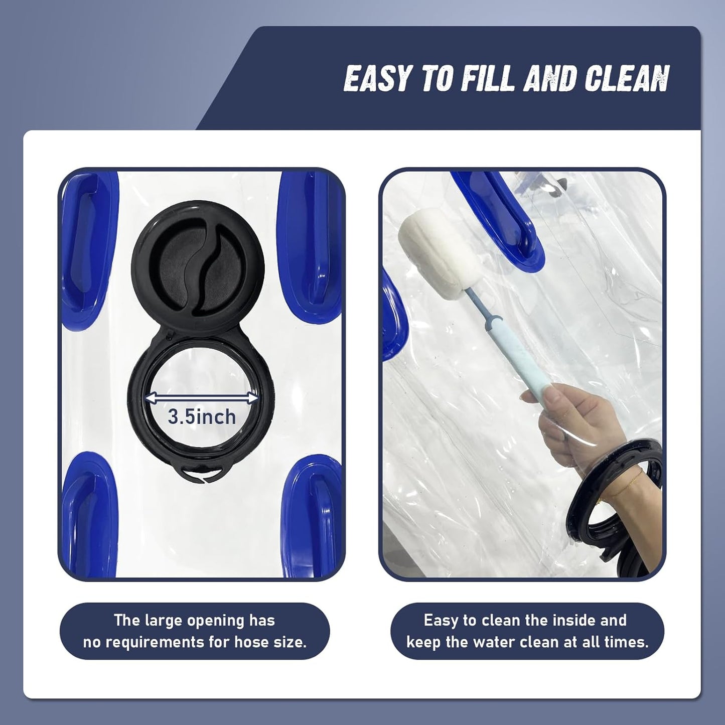 Water Bladder Tank 25 Gallon Portable Storage Bladder Collapsible Water Storage Bag for RV, Camping, Garden Watering, Agricultural Irrigation, Drought Resistance, Firefighting