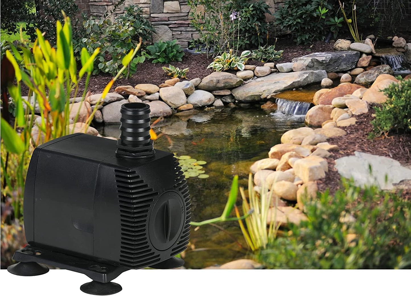 Little Giant PES-800-PW 115-Volt, 875 GPH Magnetic Drive Fountain/Pond Pump with 15-Ft. Cord, Black, 566721