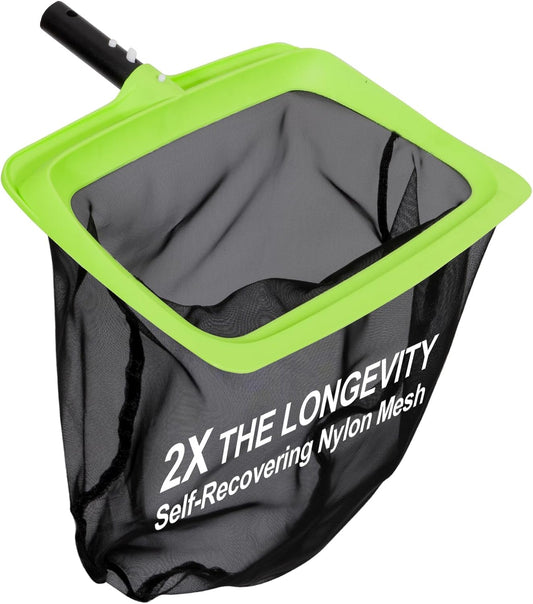 Sepetrel Swimming Pool Leaf Skimmer Net,Fine Nylon Mesh & Reinforced Frame Deep Rake Net,Cleaning Supplies and Accessories, (Pole Not Included)