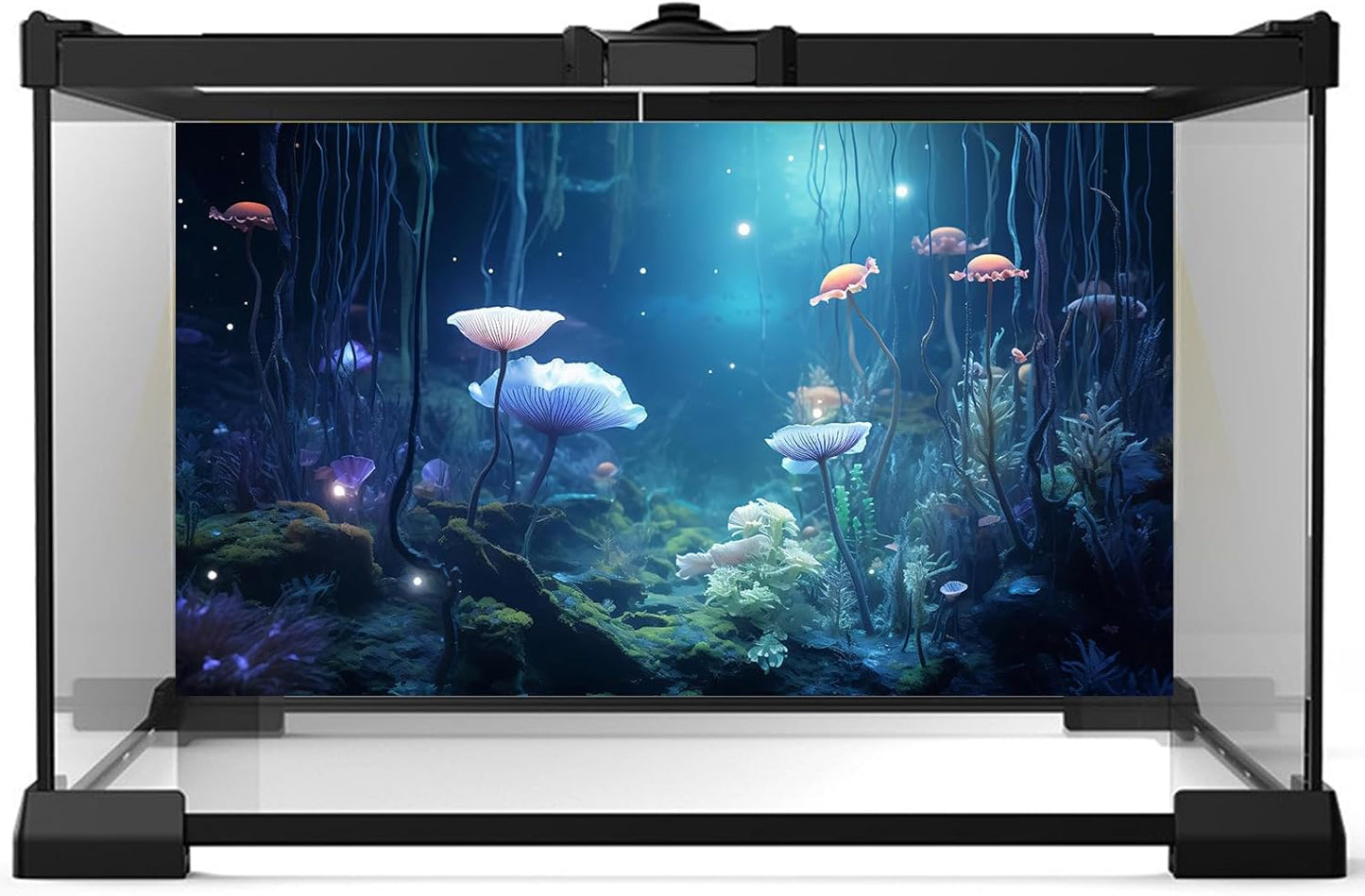 Aquarium Background Surreal Underwater Garden Fish Tank Background Lush Moss Aquatic Plants Tropical Style Landscape Terrarium Tank Backgrounds Under Sea World Aquarium Tank Wallpaper Poster 36x20in