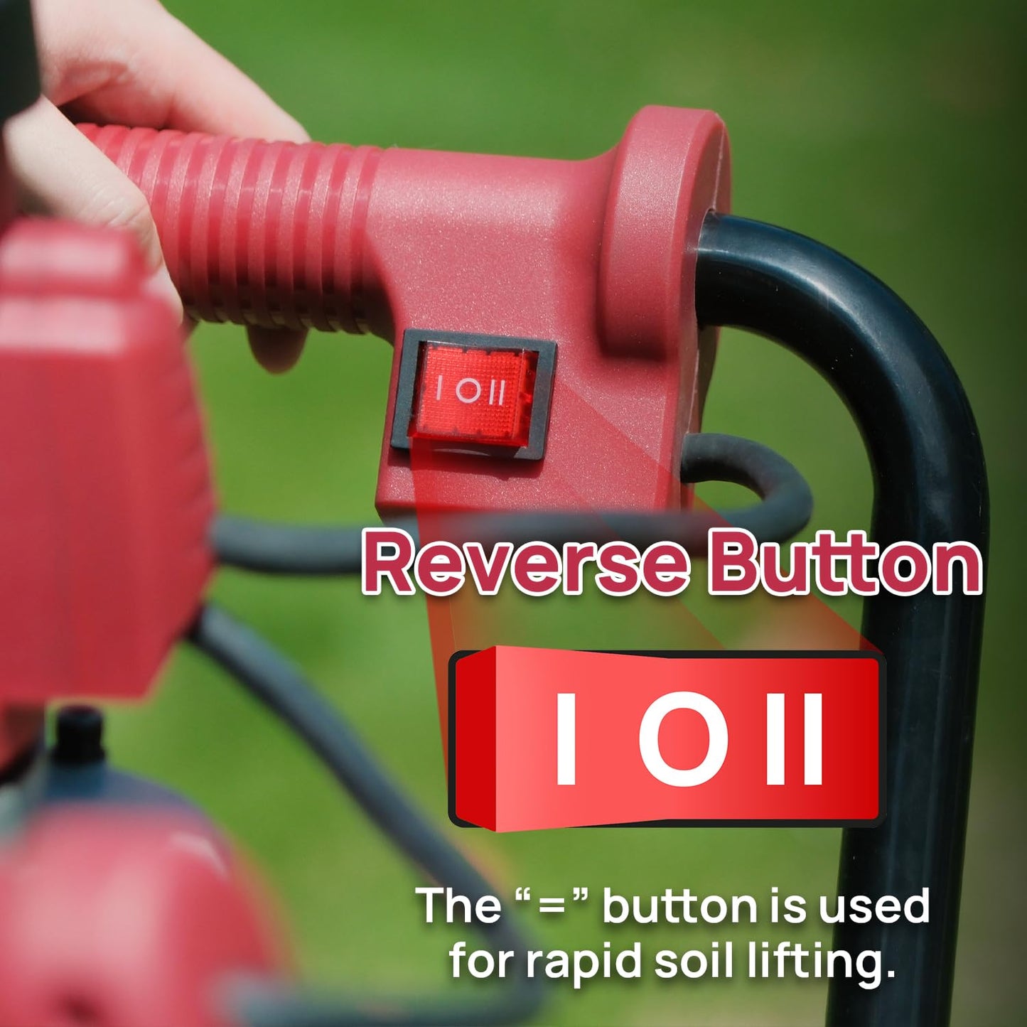 DC HOUSE 1500W Electric Post Hole Digger Earth Auger Hole Digger Auger Digging Tools with 6" Digging and Extension Rods for Farmland Garden Plant