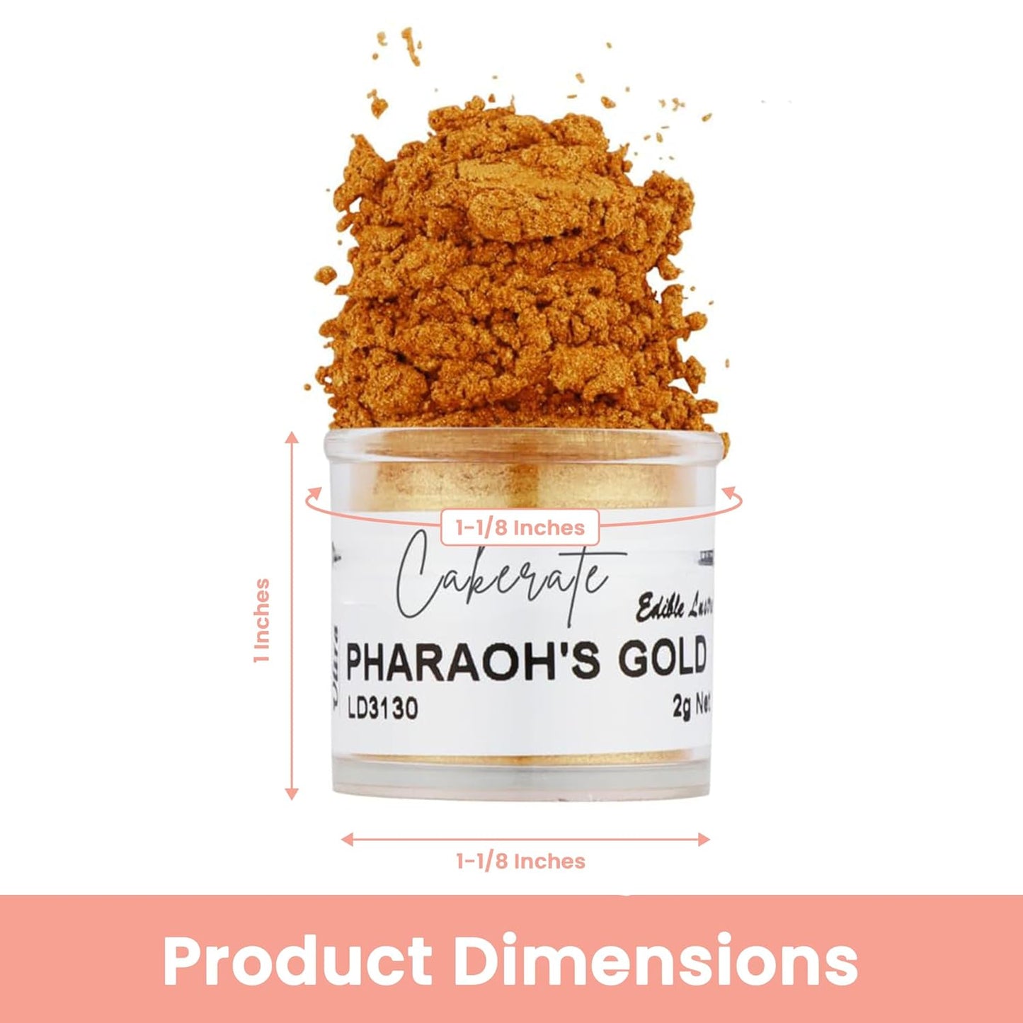 Strawberry & Wisteria Luster Dust for Baking (2 Pack) – Edible Glitter for Cake Decorating, Fondant, Cupcakes, Drinks & Desserts – Kosher, Vegan, Food-Safe Luster Dust - 2 grams, Highly Concentrated