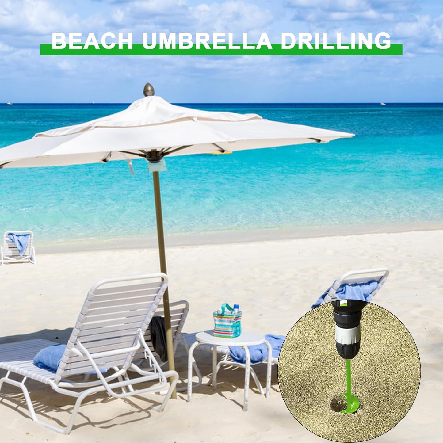 SYITCUN Auger Drill Bit for Planting - 1.6" X 16.5" Heavy-Duty Garden Spiral Drill Bit - Bulb Planter Tool & Post Hole Digger - 3/8" Hex Drive Drill