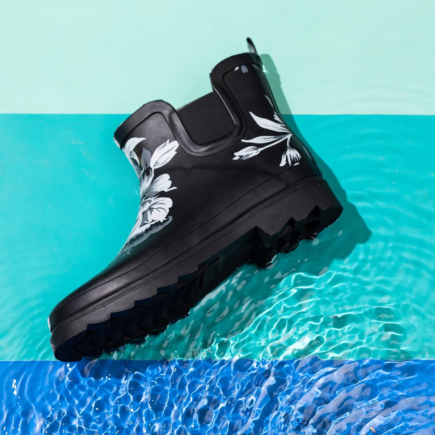 NORTY - Womens Ankle Rain Boots - Ladies Waterproof Winter Spring Garden Boot runs ½ size large