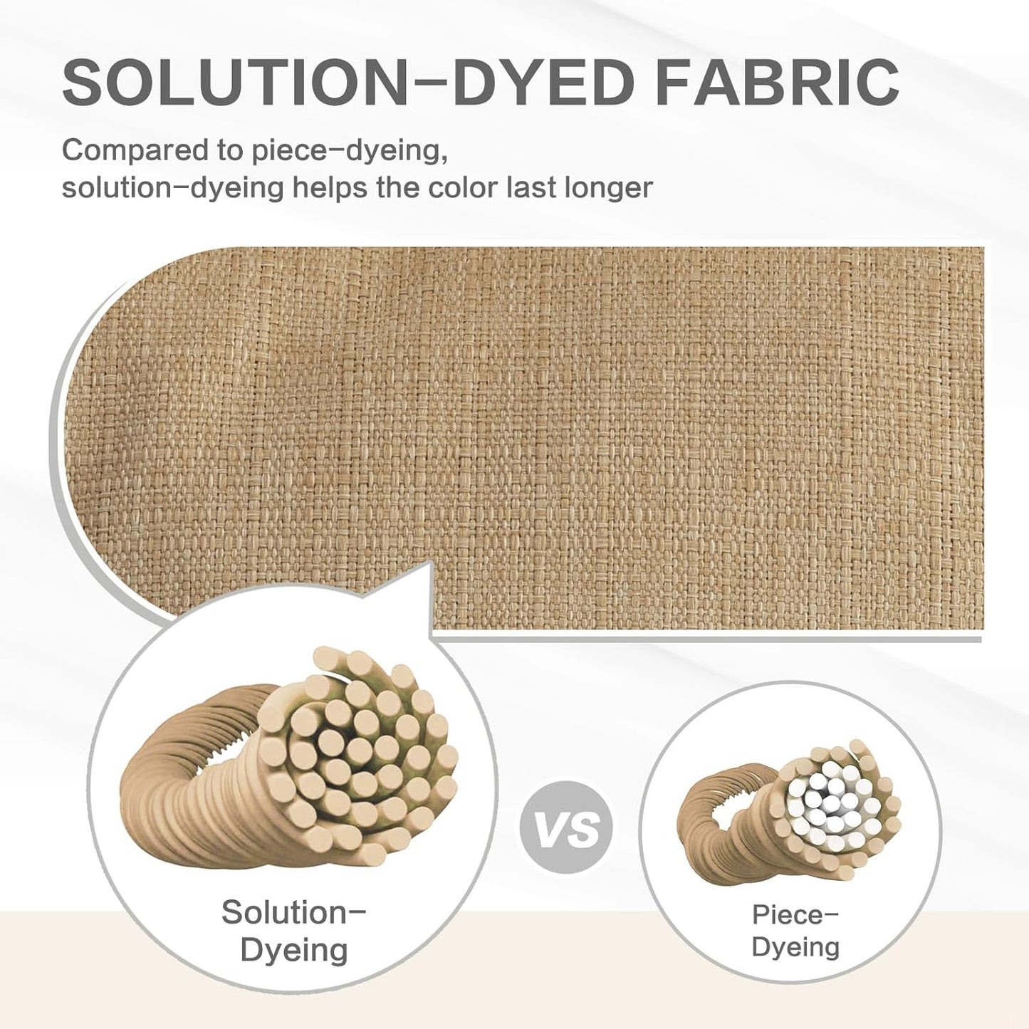 Aoodor 19" x 19" x 5" Tufted Outdoor Chair Cushions, Water Resistant & Fade Resistant Polyester Dining Chair Pads with 2 Straps for Patio Furniture, Set of 4