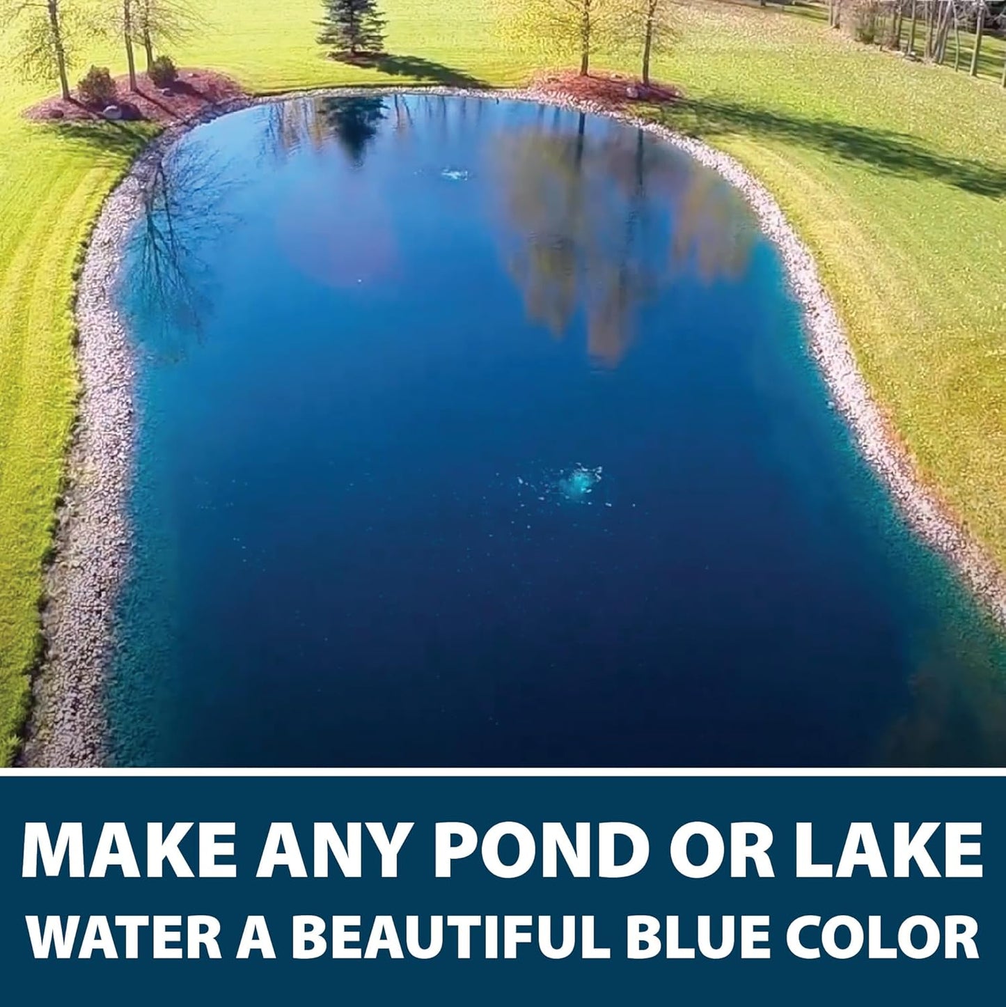 Airmax Twilight Blue Pond Dye 4X Concentrate for Outdoor Ponds & Lakes, Natural Pond Colorant & Beauty Enhancer, Block Ultraviolet Rays, Fish, Bird & Livestock Safe, Easy Liquid Application,1 Quart