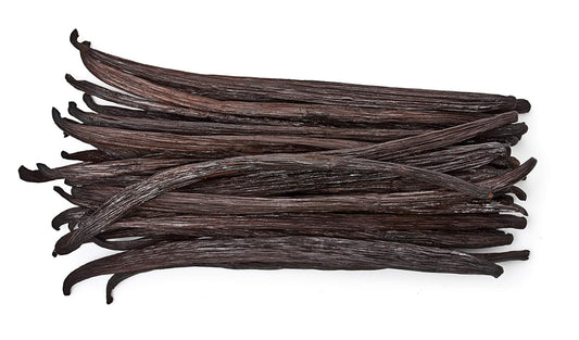 50 Vanilla Beans - Whole Extract Grade B Pods for Baking, Homemade Extract, Brewing, Coffee, Cooking - Tahitian