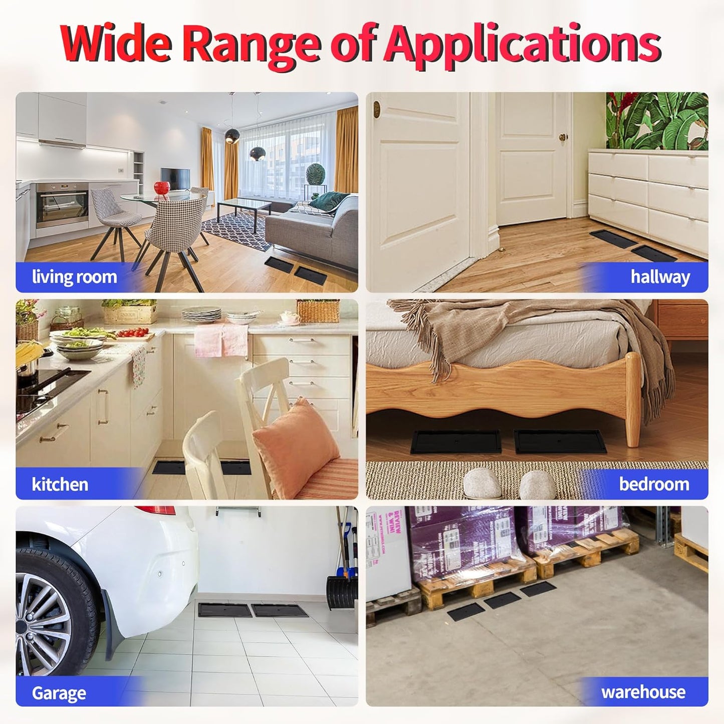 LULUCATCH Sticky Mouse Trap, 60 Pack Large Glue Traps, Pre-Baited Heavy Duty Non-Toxic Bulk Glue Boards Mouse Traps Indoor for Mice, Snakes, Rat, Insects, Cockroaches & Spiders, Pet Safe Easy to Use