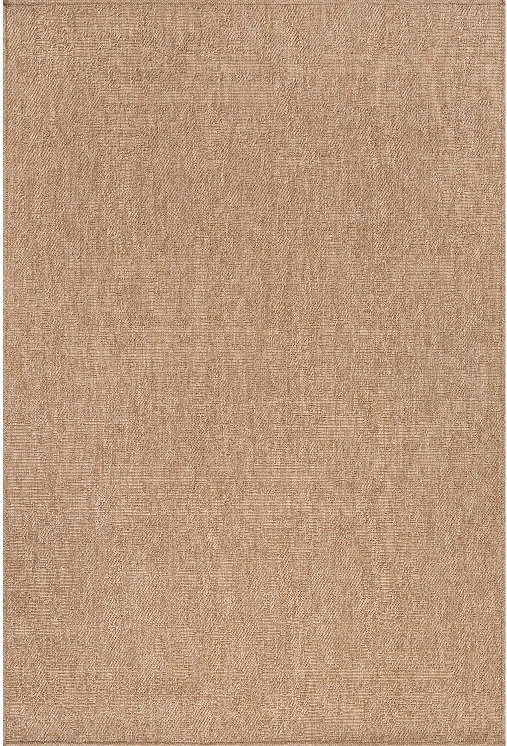 Washable Easy Jute Rug 5x7, Indoor Outdoor Rugs Natural Color Farmhouse Area Rugs for Living Room, Kitchen Rug High Traffic Area, Easy to Clean Solid Boho Woven Design Outside Carpet (5 X 7 Natural)