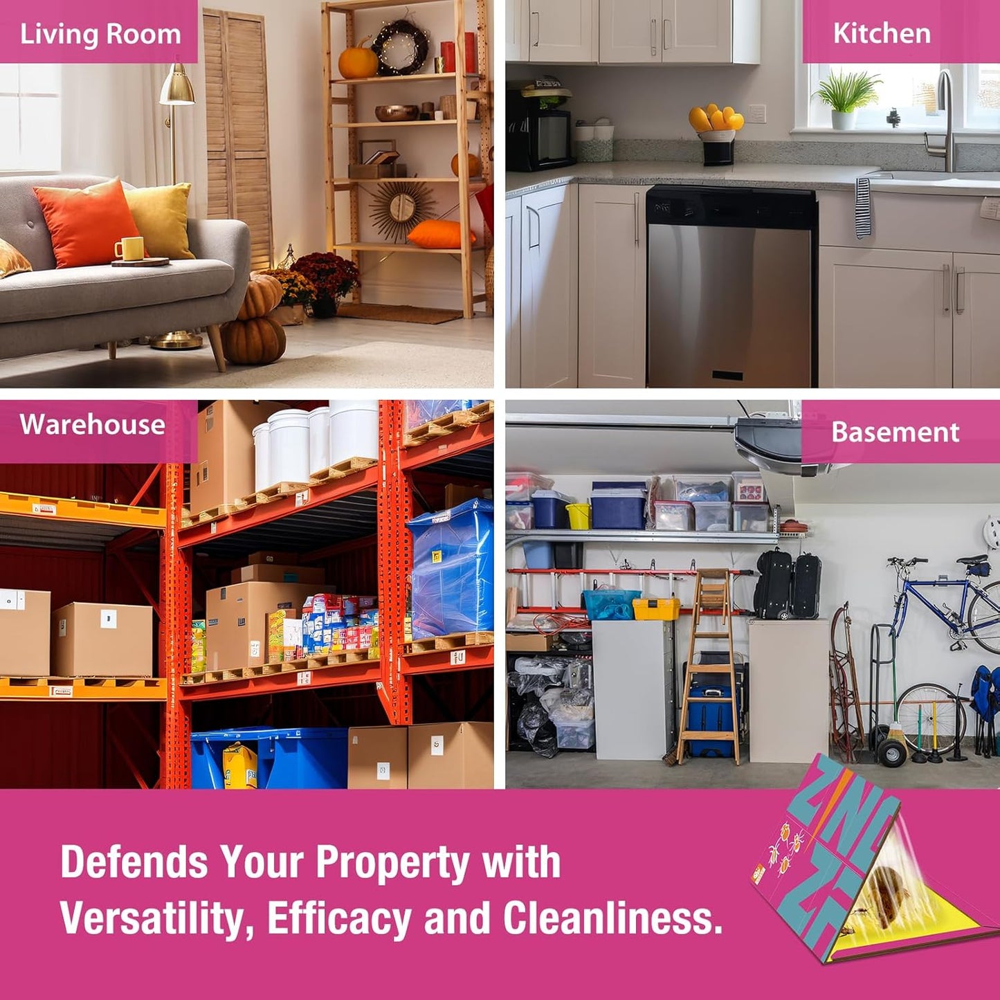 Mouse Trap Glue Board 13-Pack, 3X Faster Catch with Built-in Cookie Scent, Sticky Trap for Crawling Pests, Rats & Mice, Extra Heavy & Sticky, Biodegradable, Indoors Home & Commercial