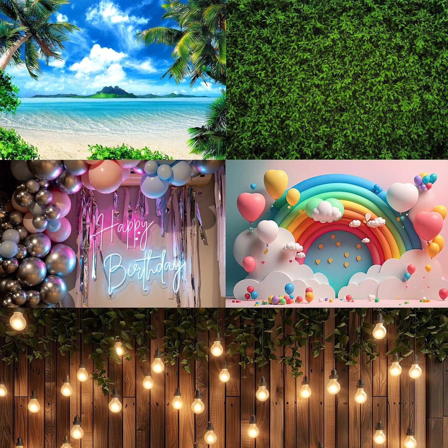 Aquarium Background Underwater Beautiful Coral Reef with Seaweed Bubbles Terrarium Backdrop Aquatic Plants Sunlight Rays Fish Tank Background Tank Aquarium Wallpaper Poster Decor Vinyl 72x24in