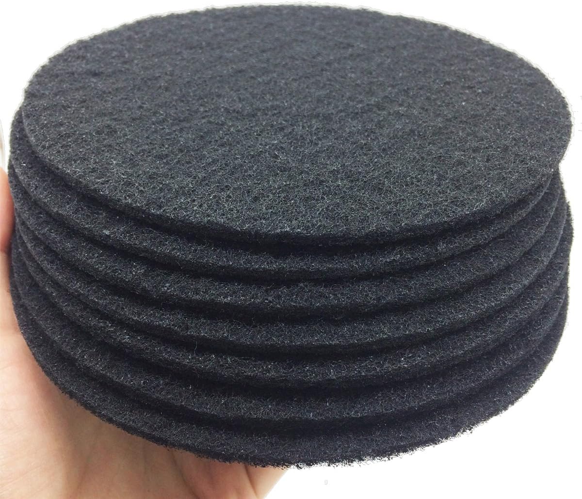 7.25inch Kitchen Compost Bin Charcoal Filter Replacements, Compost Pail Replacement Carbon Filters 7.25 inch, Round