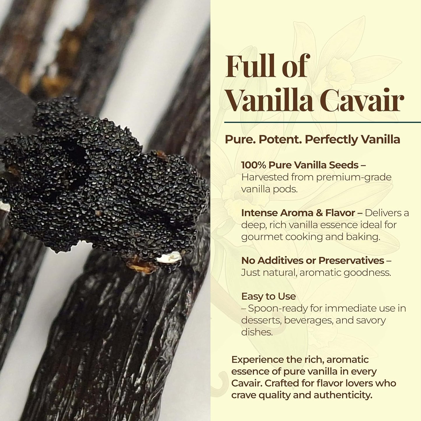 Bulk Vanilla Beans Grade A+, 2 Lb. Whole Vanilla Beans for Making VanillaExtract, Non GMO. Perfect For Icecream, Baking and Desserts. by Akshit