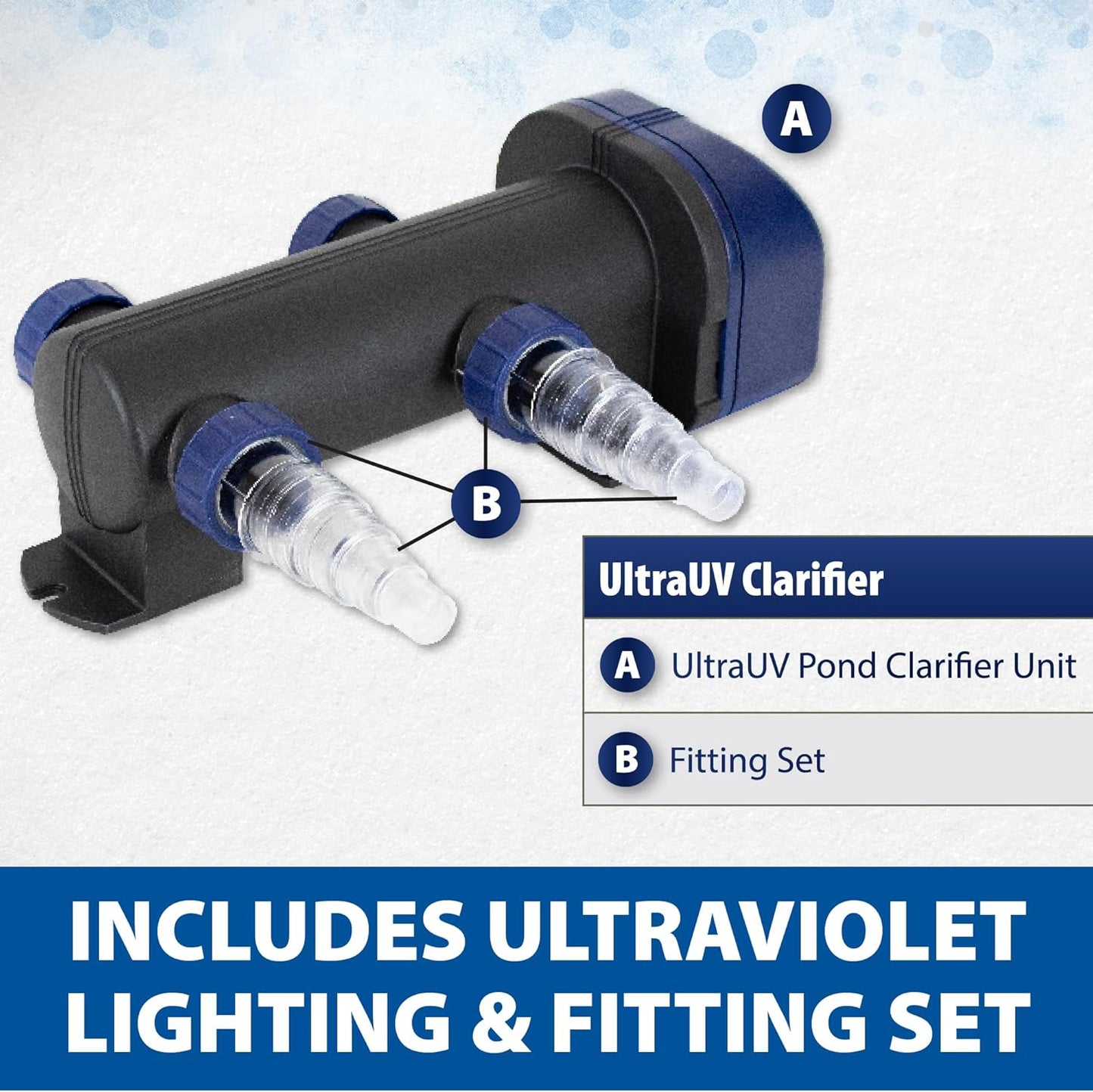 The Pond Guy UltraUV Ultraviolet Pond Water Clarifier, EPA Registered UV Light, Planktonic Algae & Green Water UVC Treatment, Plant, Koi Fish, Duck, Turtle, & Aquatic Life Safe, 36 Watt