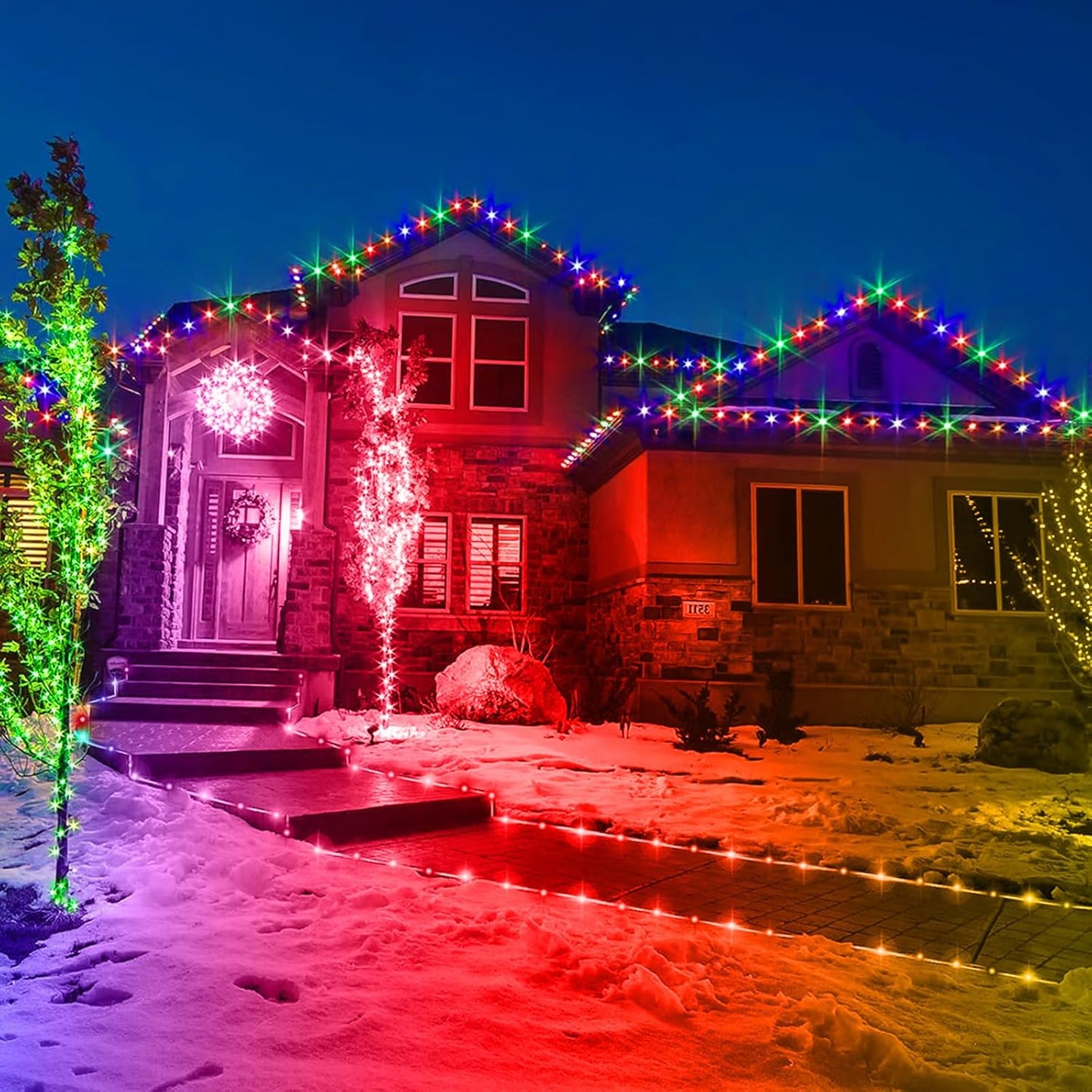 LED Rope Lights Outdoor, 100Ft 300 LED Multicolor String Lights Indoor with Remote, 8 Modes Waterproof Fairy Lights for Outside Garden Patio Party Wedding Christmas Decoration