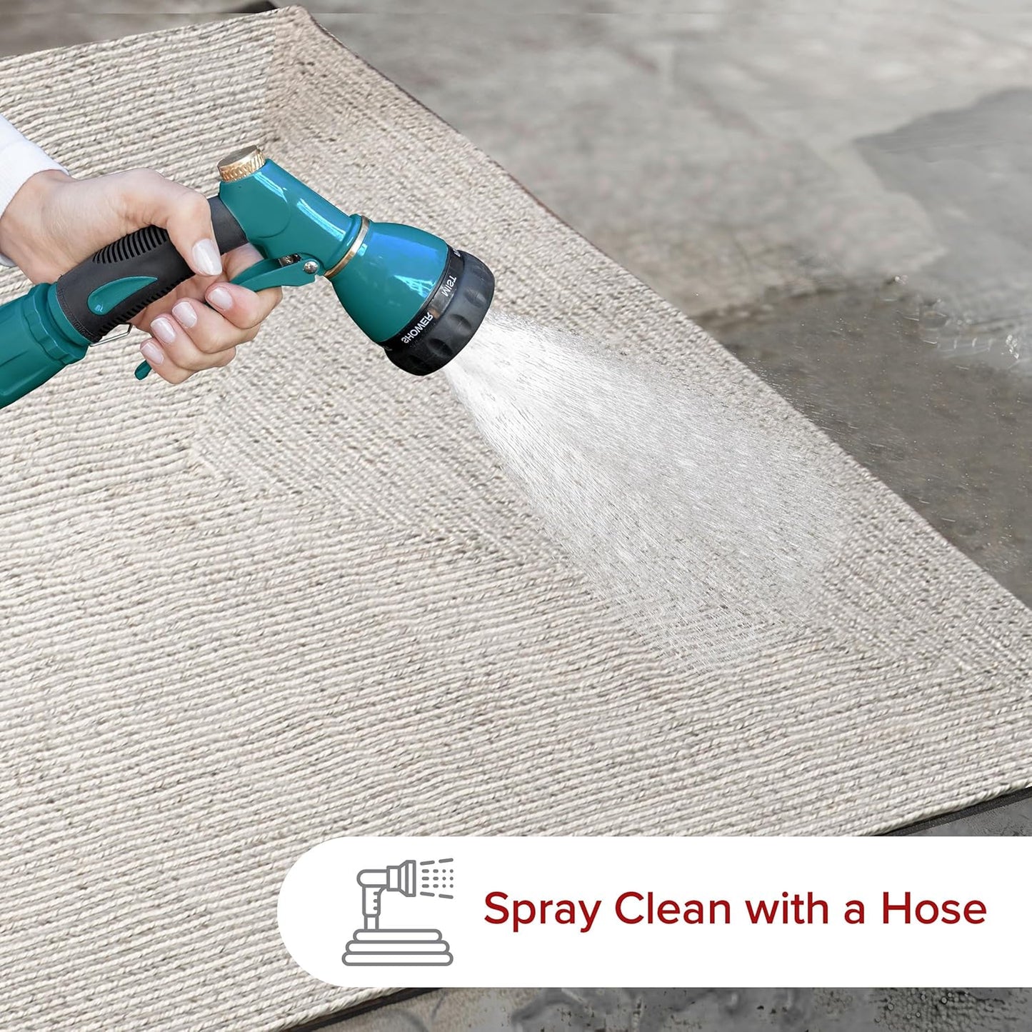 nuLOOM 3' x 5' Solid Hand Braided Indoor/Outdoor Area Rug, Pet-Friendly, High Traffic, Weather Resistant, for Patio, Balcony, Bedroom, Living Room, Dining Room, Wynn Ivory